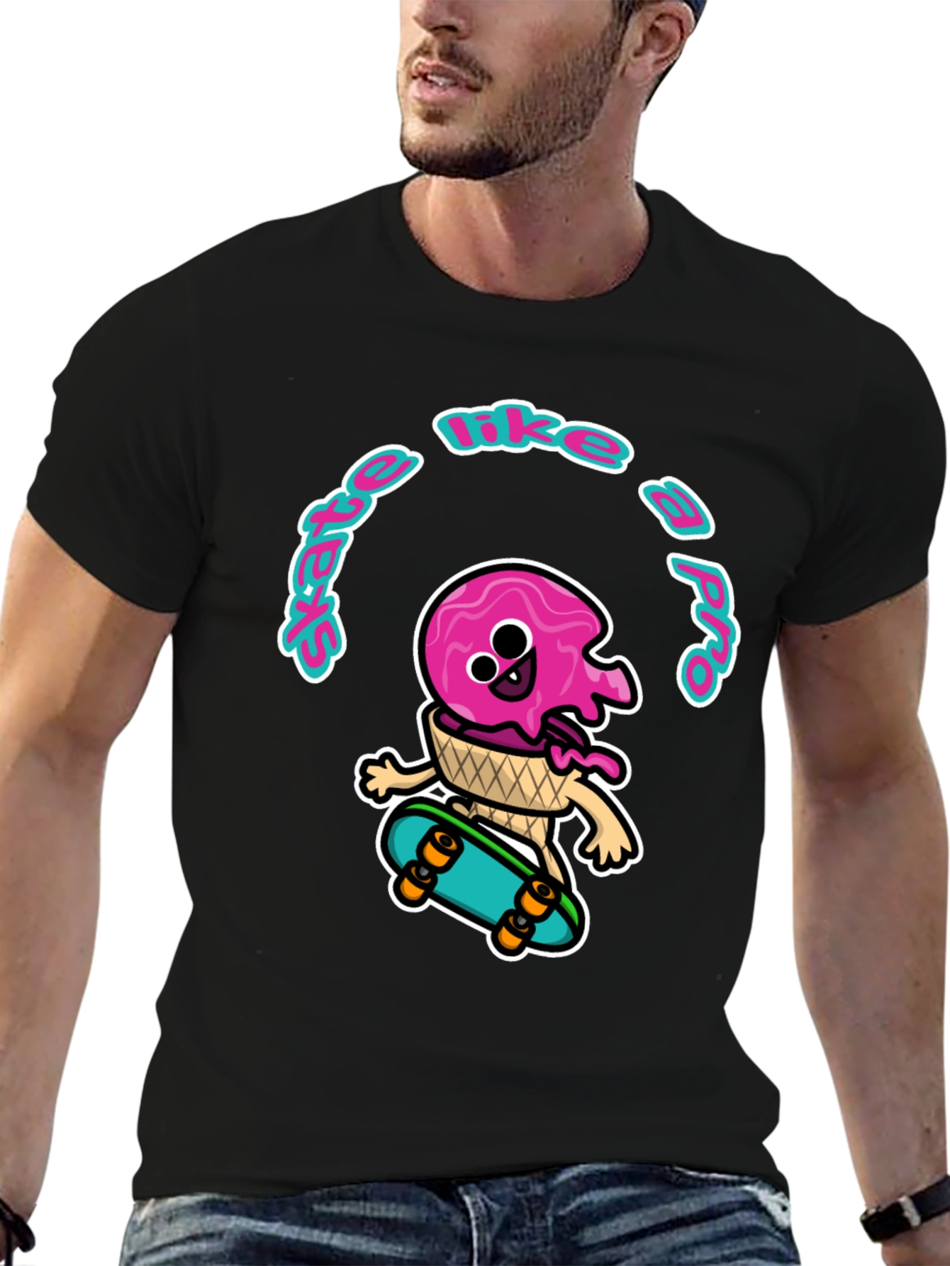 Skate Like a Pro Ice Cream T-Shirt