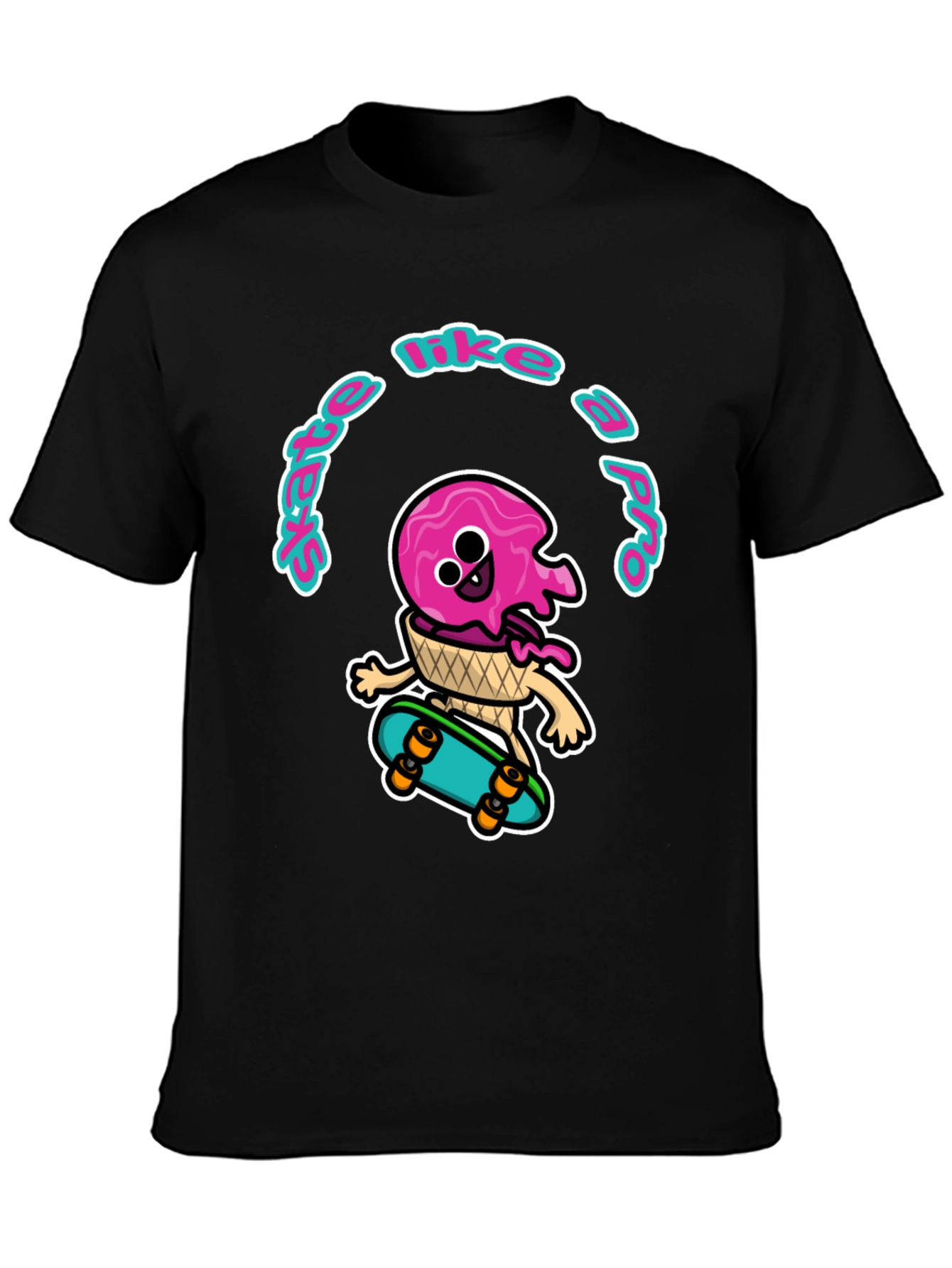 Skate Like a Pro Ice Cream T-Shirt