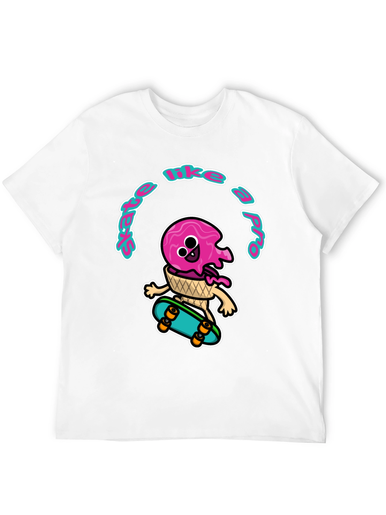 Skate Like a Pro Ice Cream T-Shirt