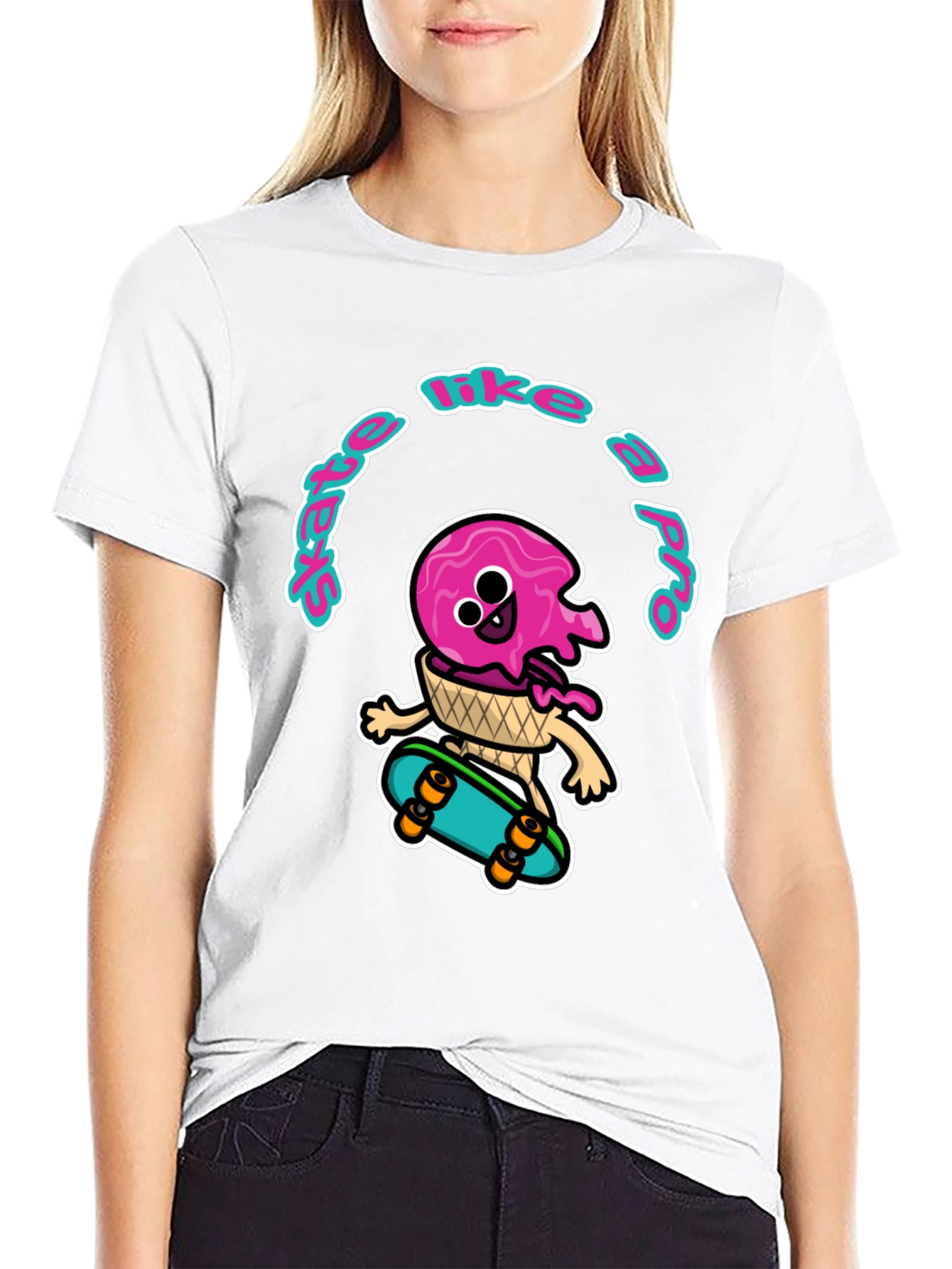 Skate Like a Pro Ice Cream T-Shirt