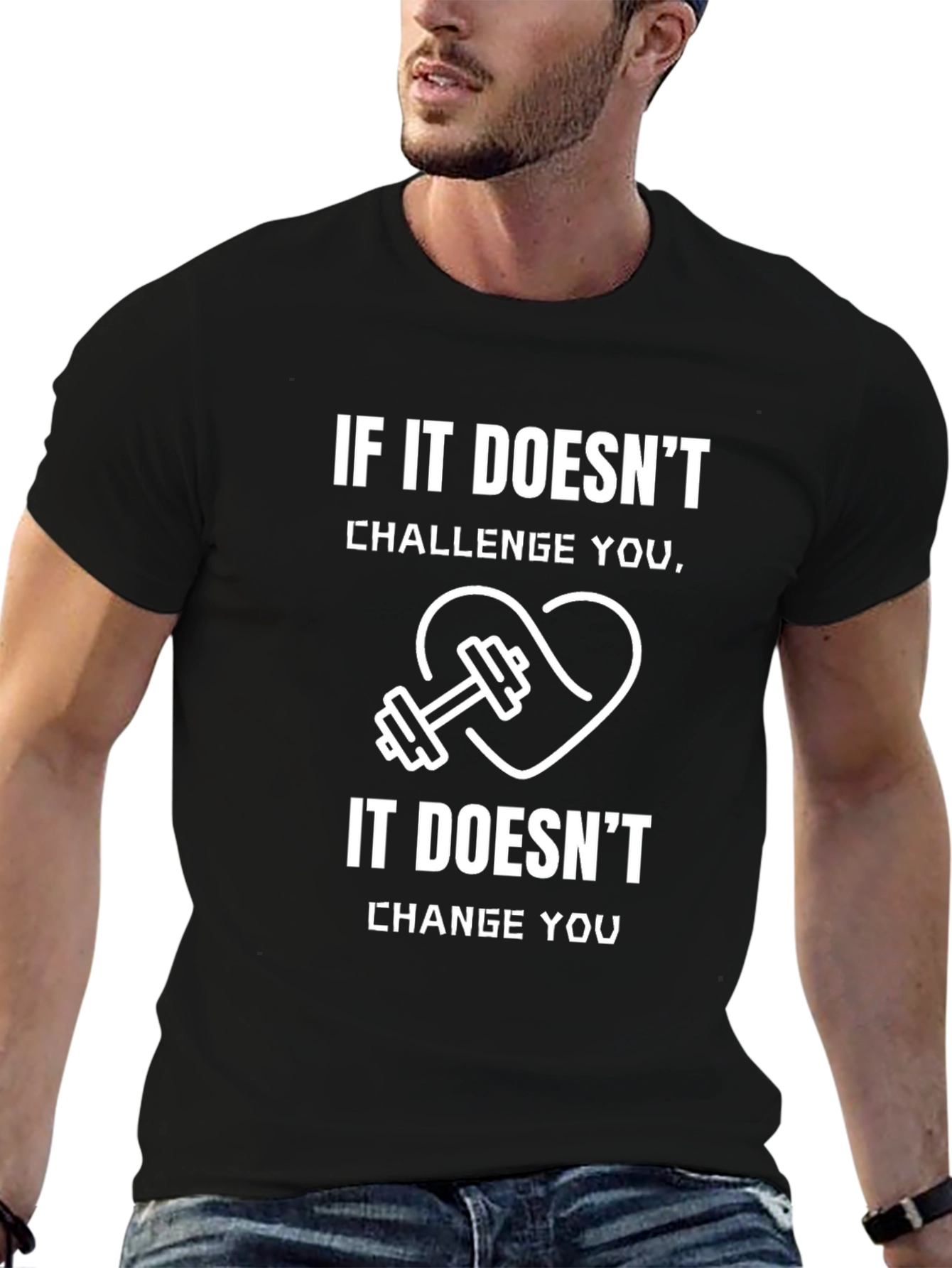 Fitness Motivation Black T-Shirt