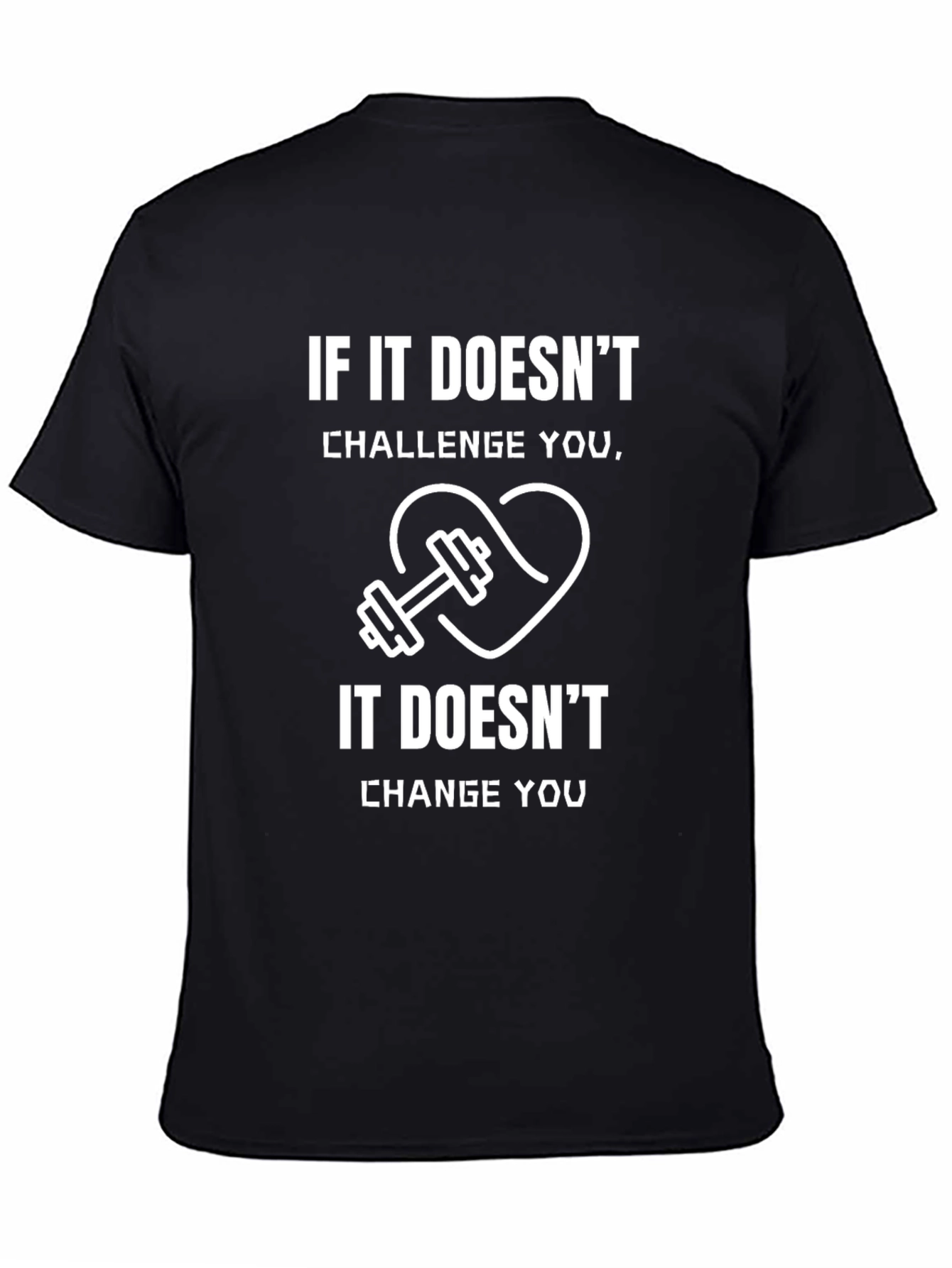 Fitness Motivation Black T-Shirt