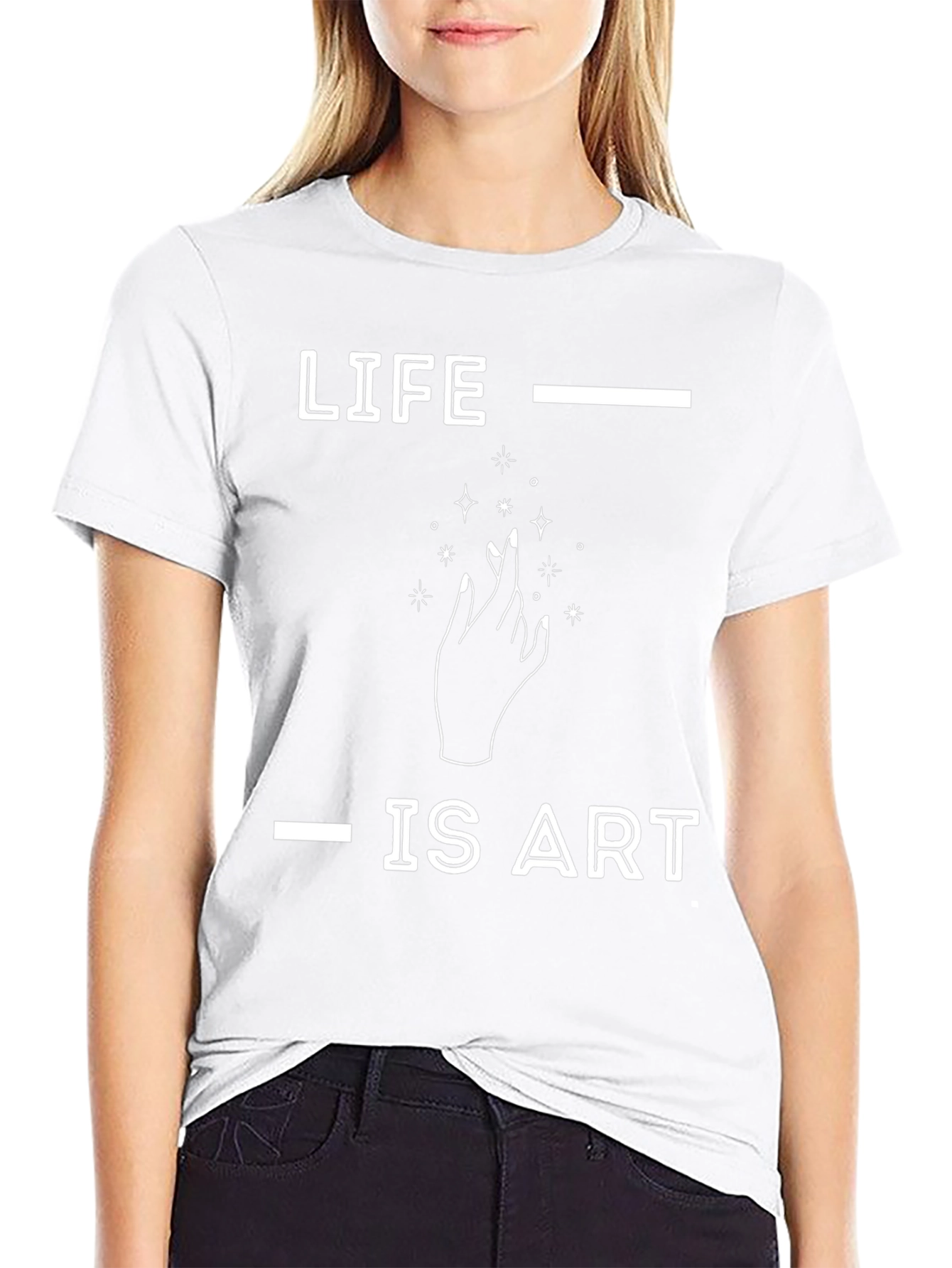 Life is Art T-Shirt - Modern Graphic Tee