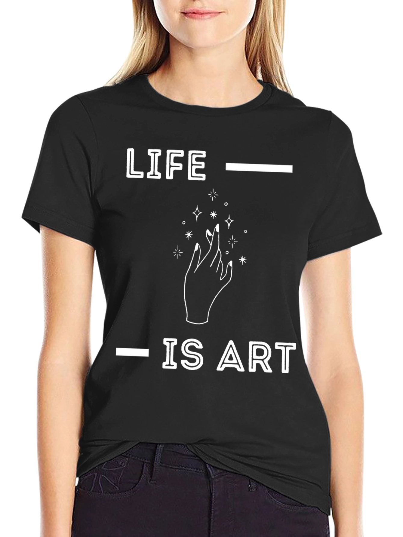 Life is Art T-Shirt - Modern Graphic Tee