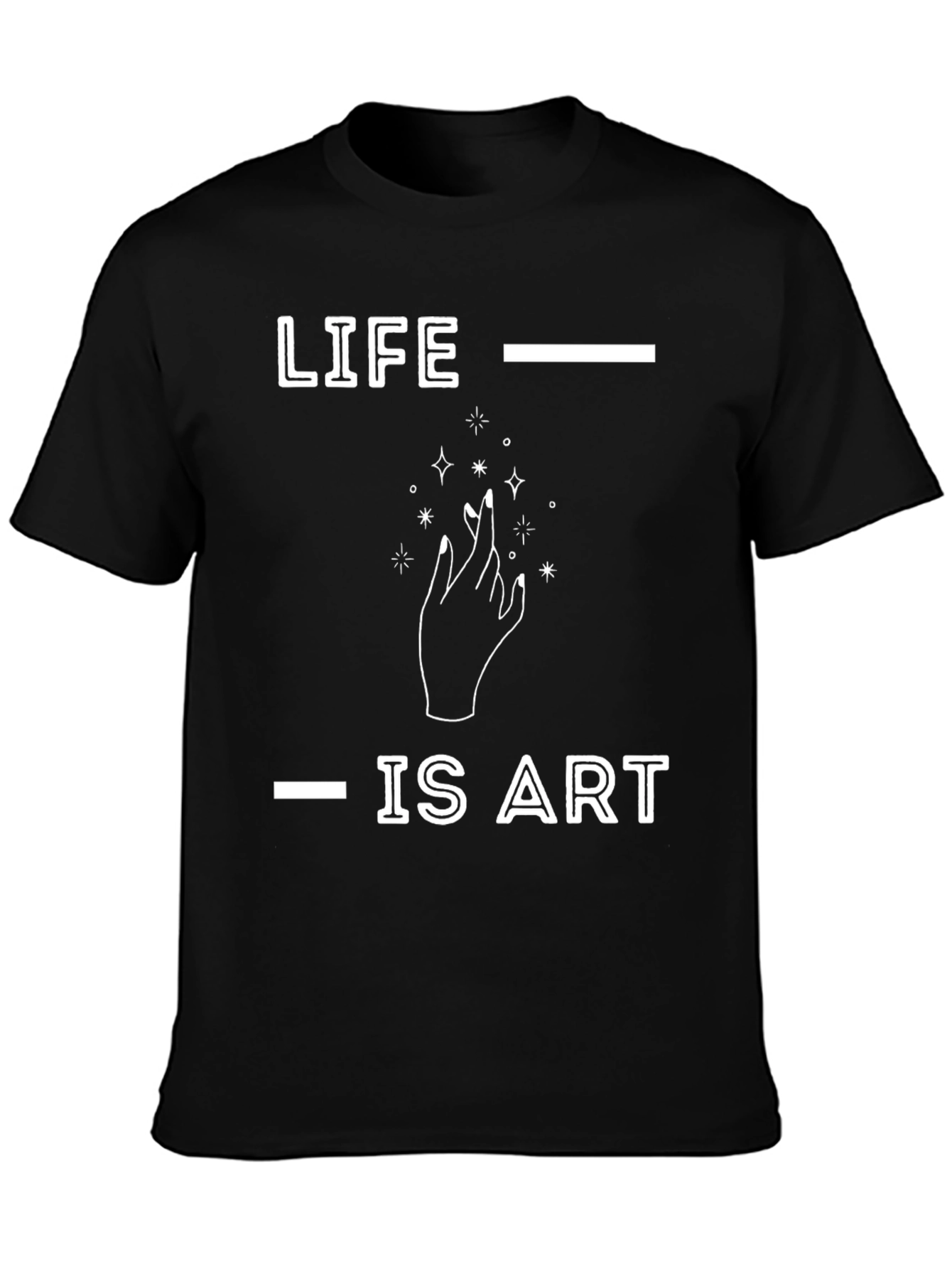 Life is Art T-Shirt - Modern Graphic Tee