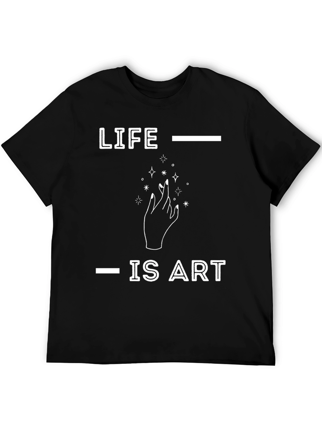 Life is Art T-Shirt - Modern Graphic Tee