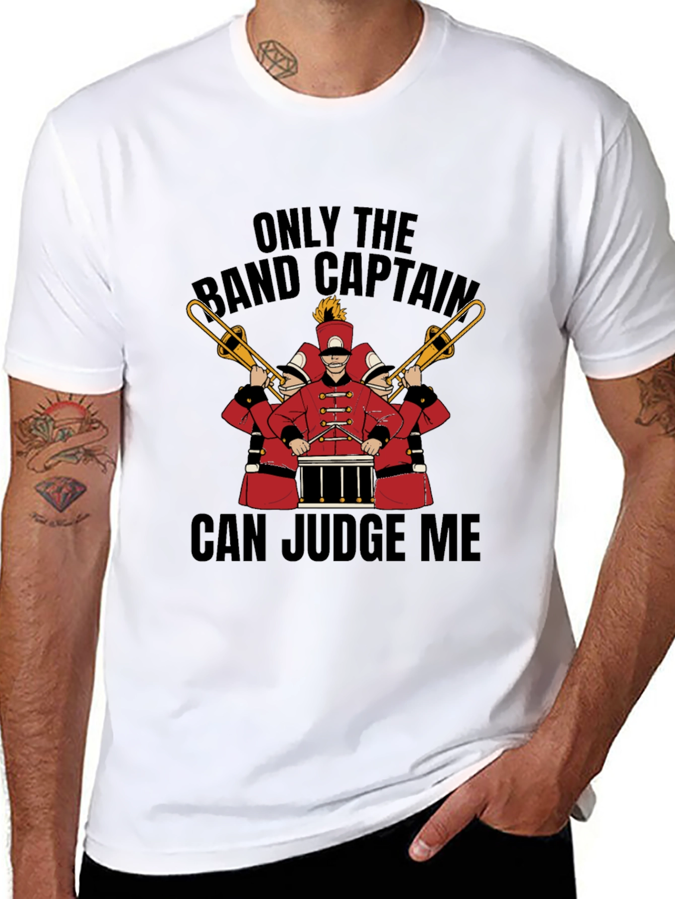 Band Captain Judge Me Graphic T-Shirt
