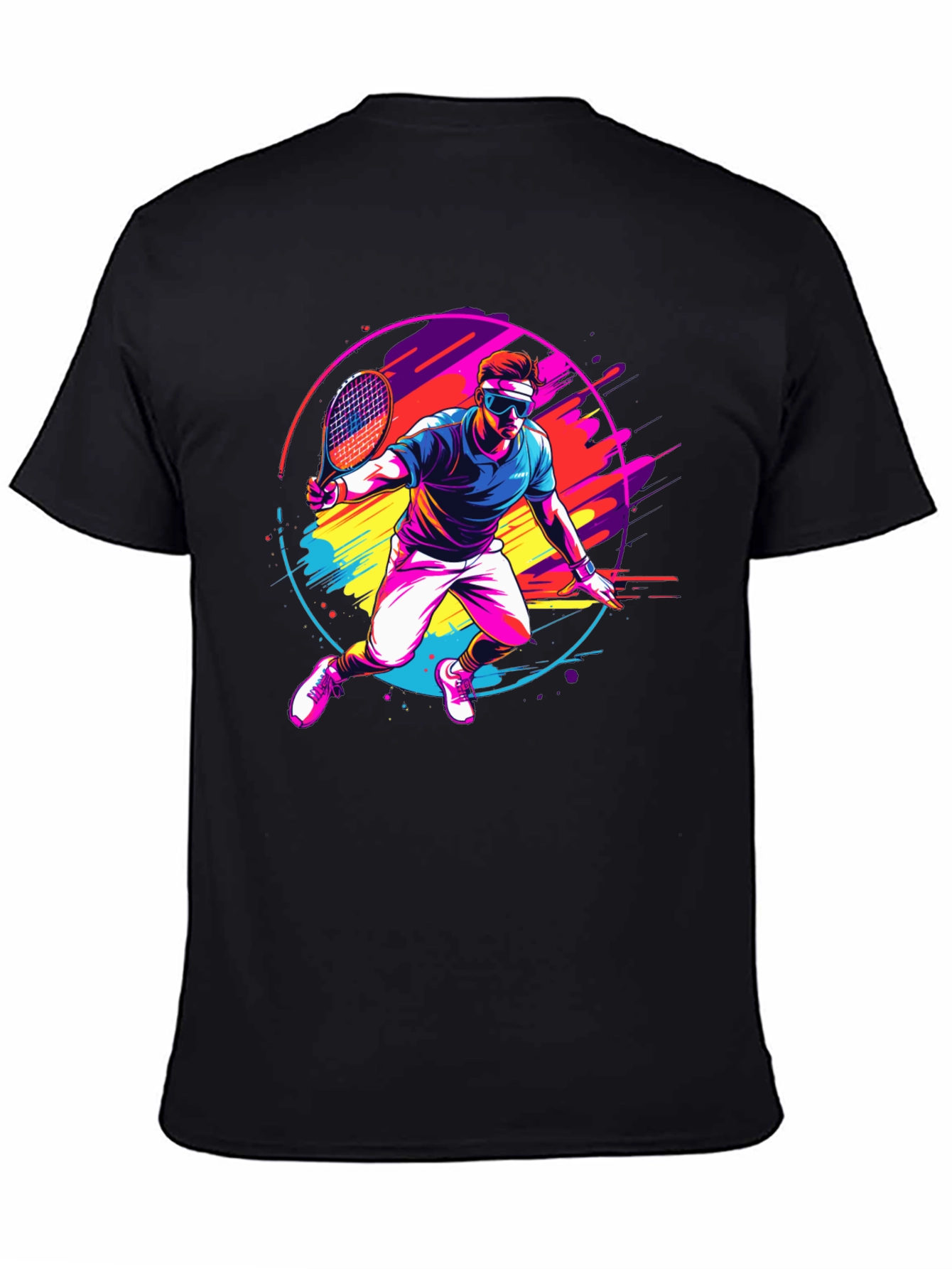 Retro Tennis Player Graphic Tee