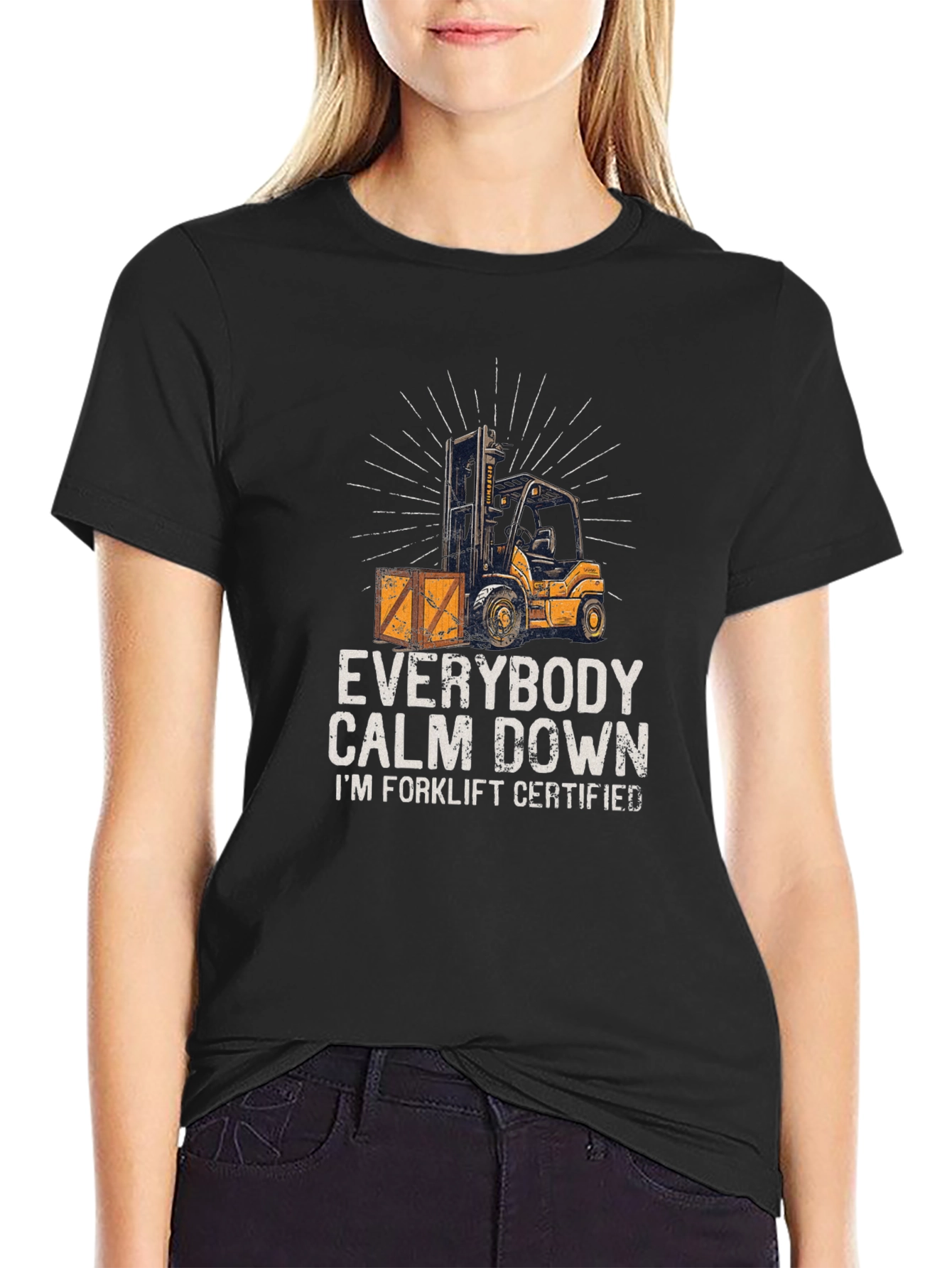 Funny Forklift Certified T-Shirt