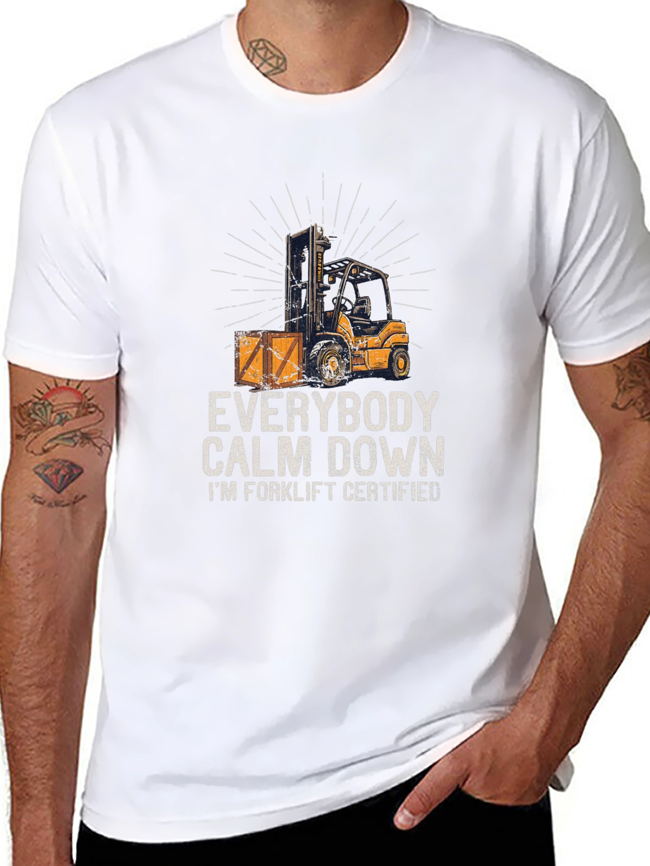 Funny Forklift Certified T-Shirt