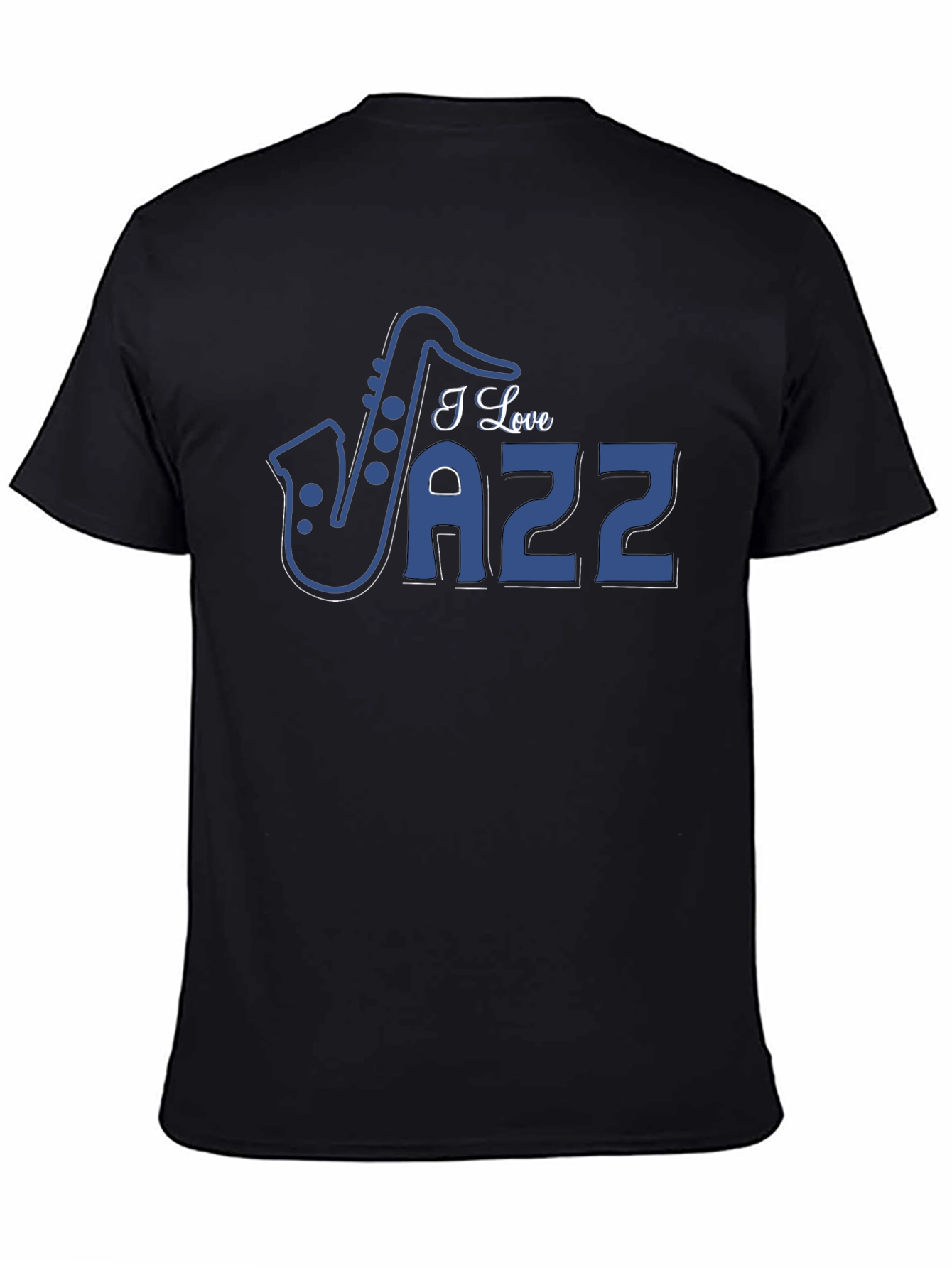 I Love Jazz Saxophone Graphic T-Shirt