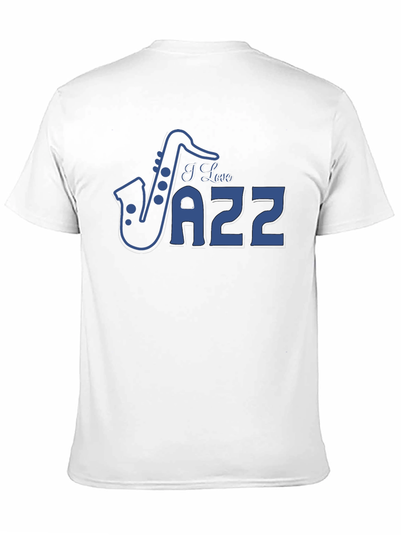 I Love Jazz Saxophone Graphic T-Shirt