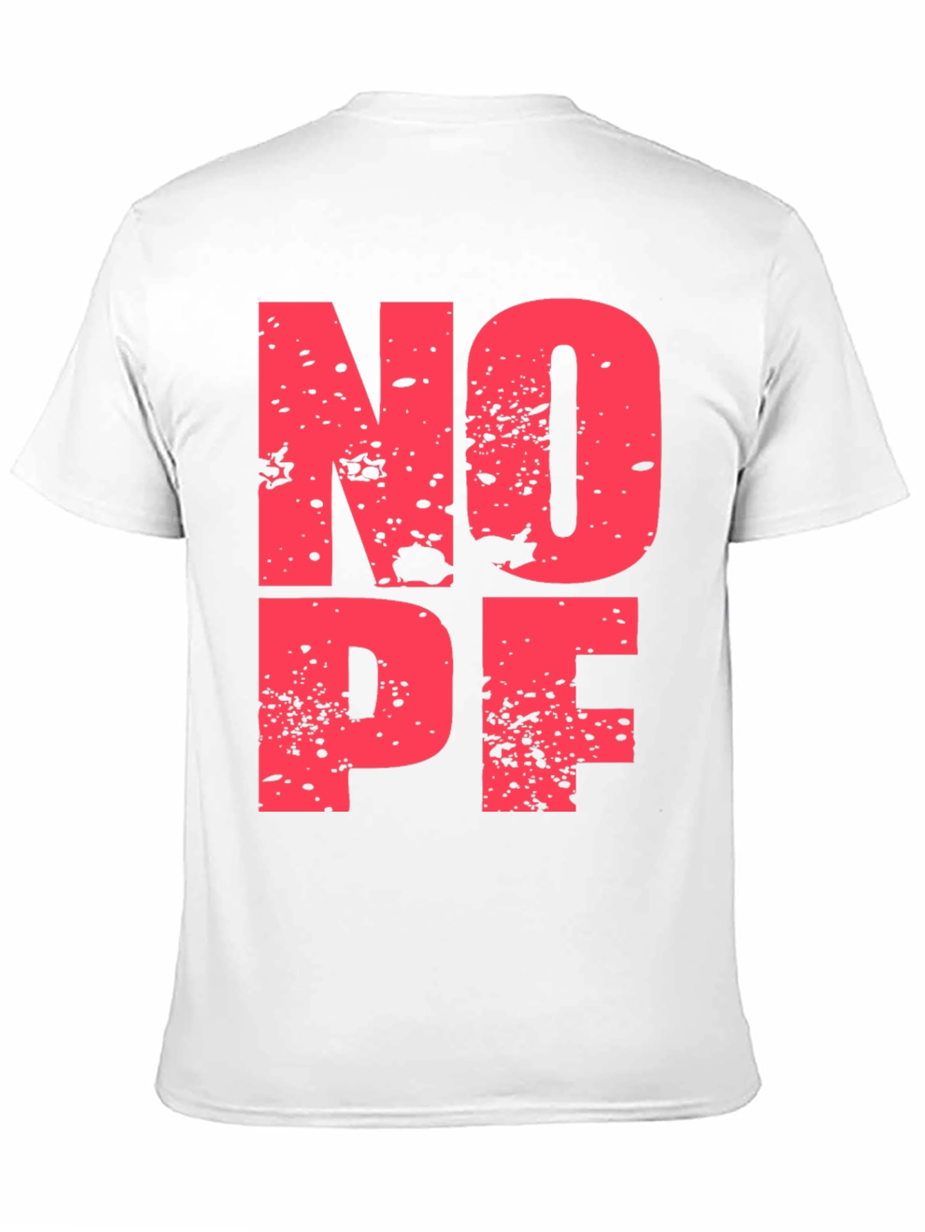 Nope Graphic Print Black Crew Neck T-Shirt