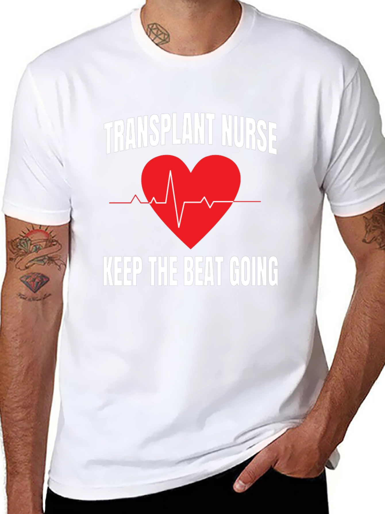 Transplant Nurse Keep the Beat Going T-Shirt