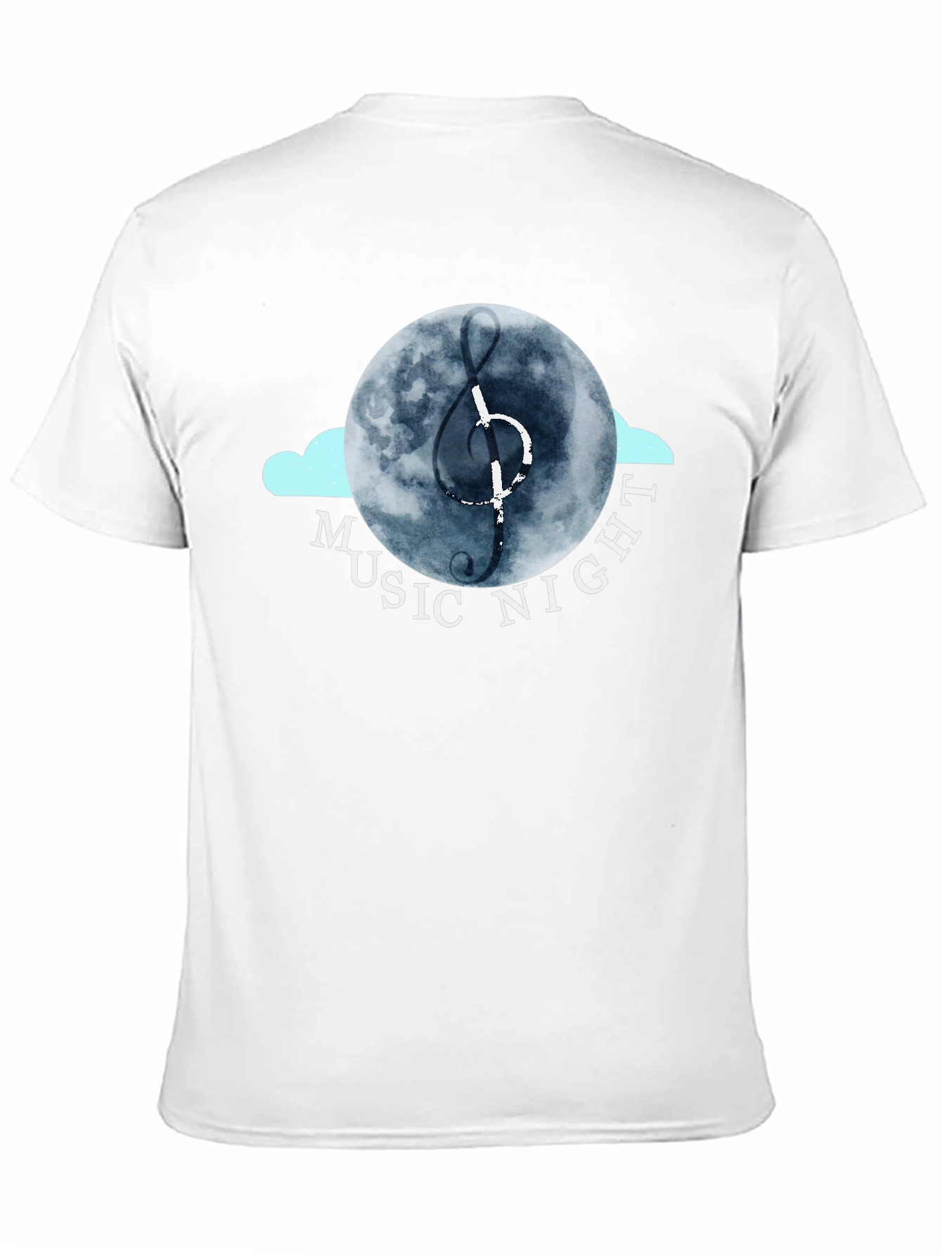 Music Night Graphic Tee - Black Cotton T-Shirt