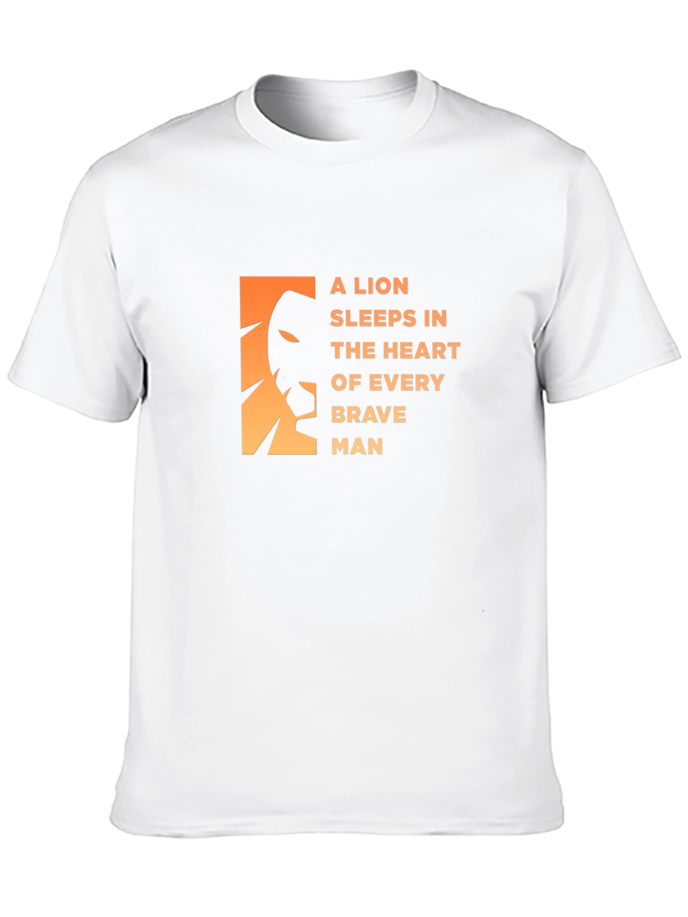 Lion Heart Mens Black Graphic Tee