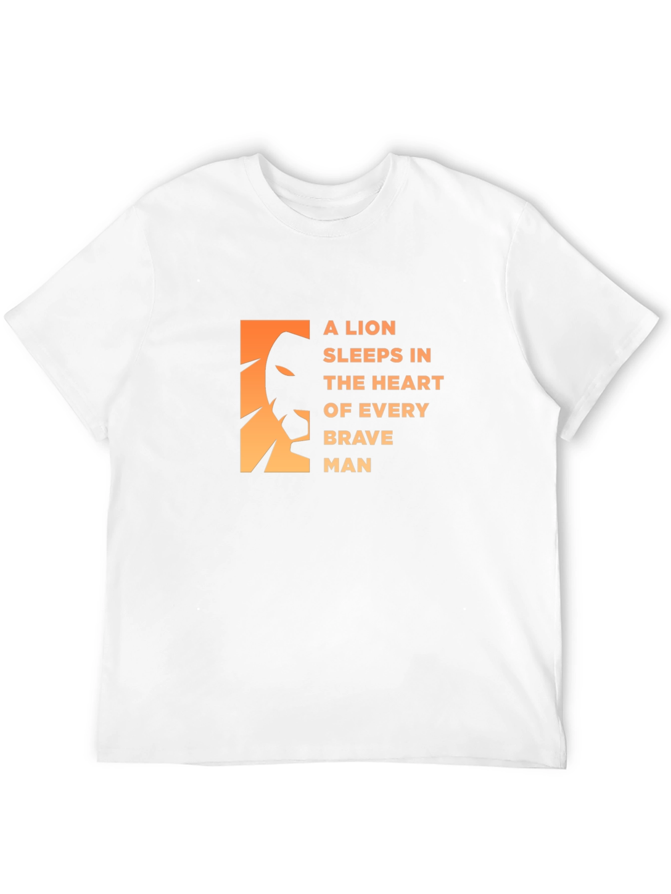 Lion Heart Mens Black Graphic Tee