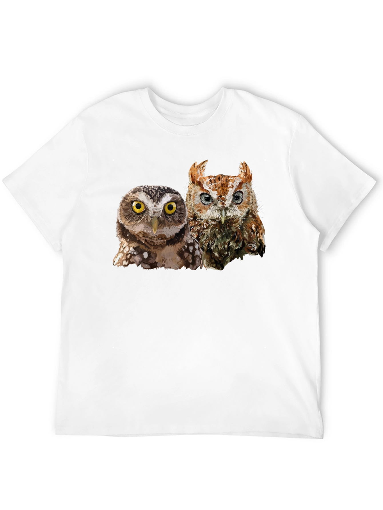 Owl Duo Graphic Tee - Mens Black T-Shirt