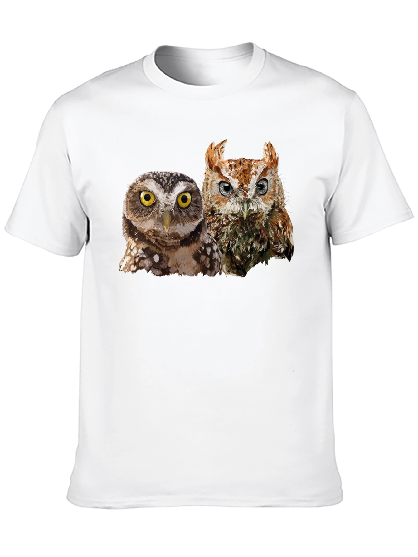 Owl Duo Graphic Tee - Mens Black T-Shirt