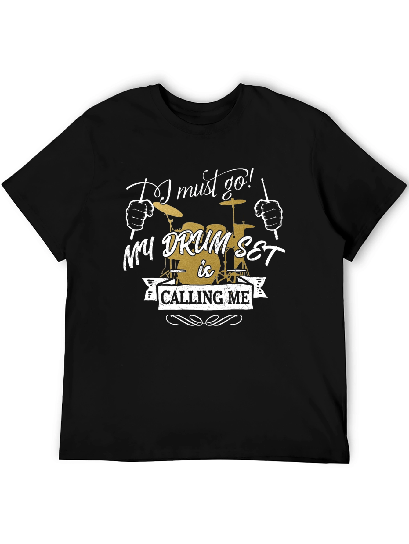 Drum Set Calling Me Graphic Tee