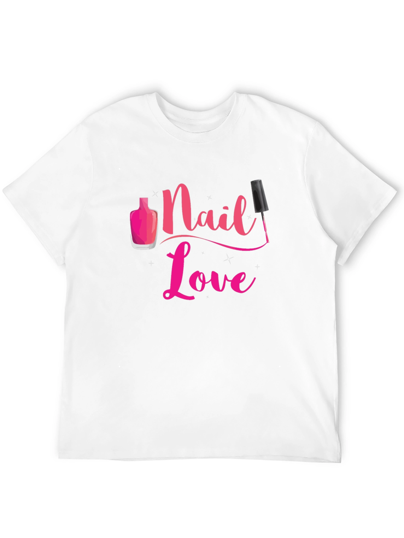 Nail Love T-Shirt - Stylish Manicure Design
