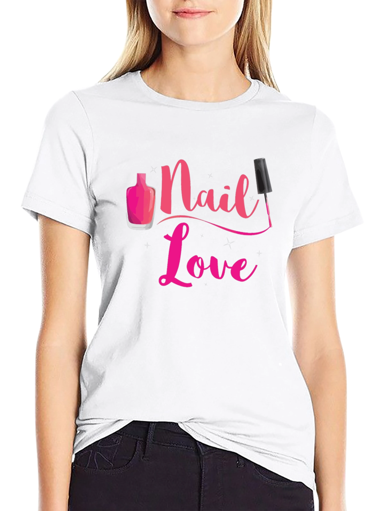 Nail Love T-Shirt - Stylish Manicure Design