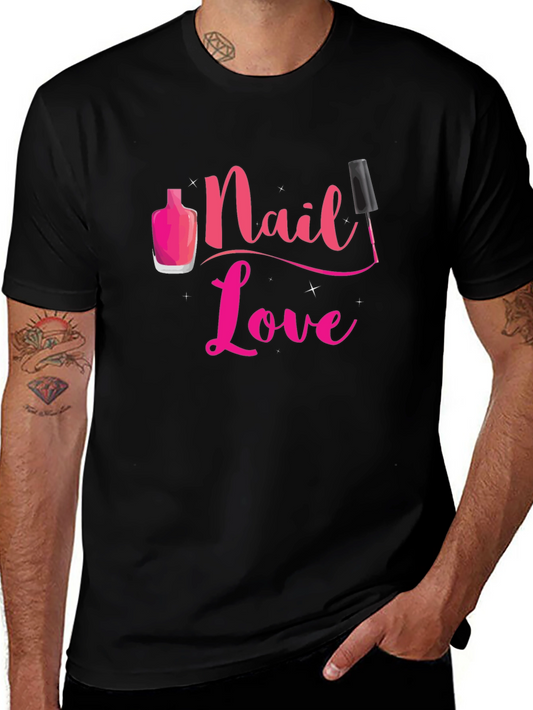 Nail Love T-Shirt - Stylish Manicure Design