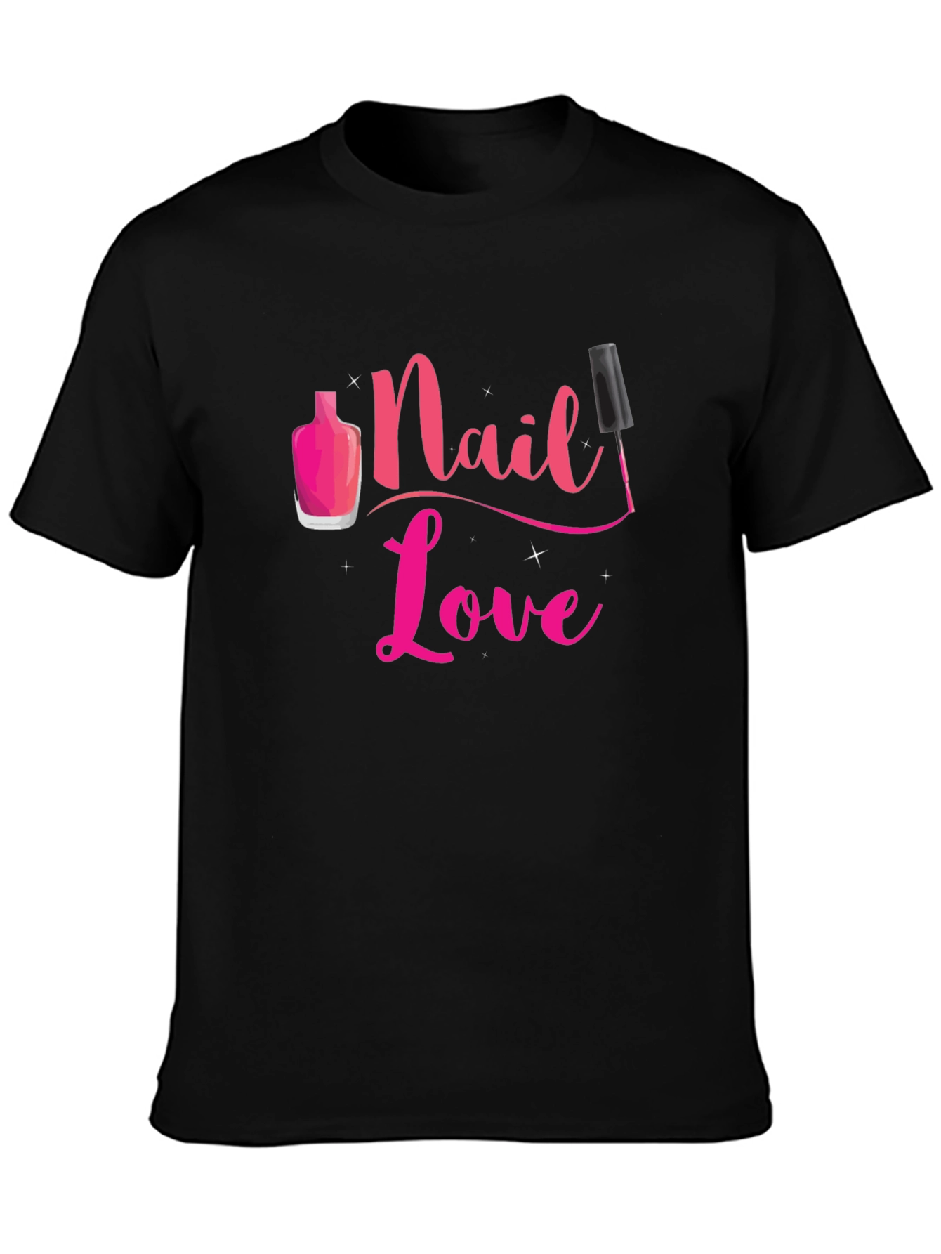 Nail Love T-Shirt - Stylish Manicure Design