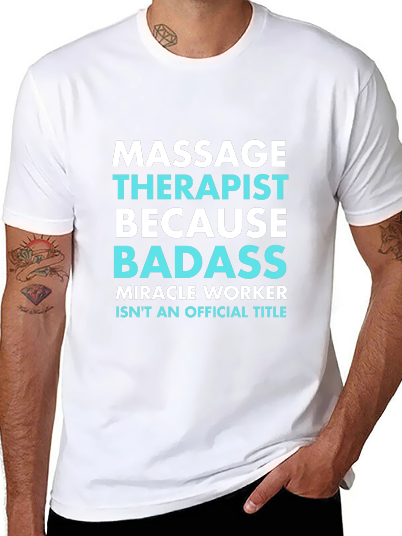 Massage Therapist Badass Graphic Tee