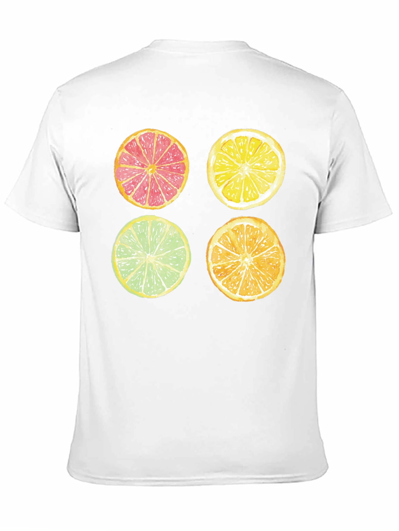 Citrus Fruit Slice Graphic Print T-Shirt