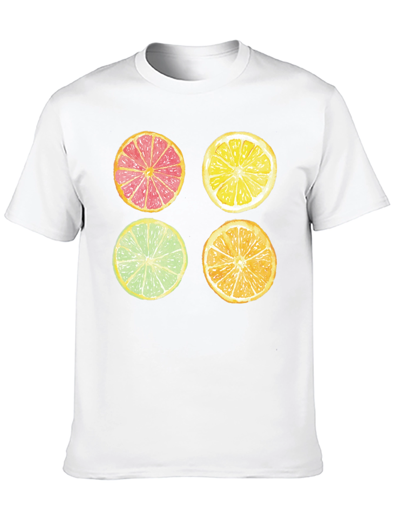 Citrus Fruit Slice Graphic Print T-Shirt