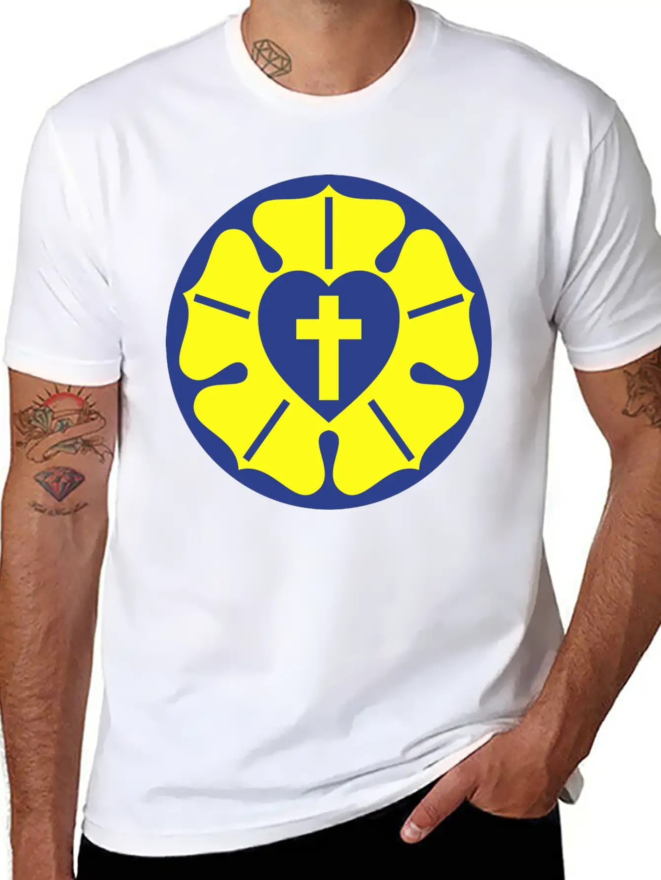VA051 Luther Rose Stylish Everyday T-Shirt – Unisex Basic Cotton Tee