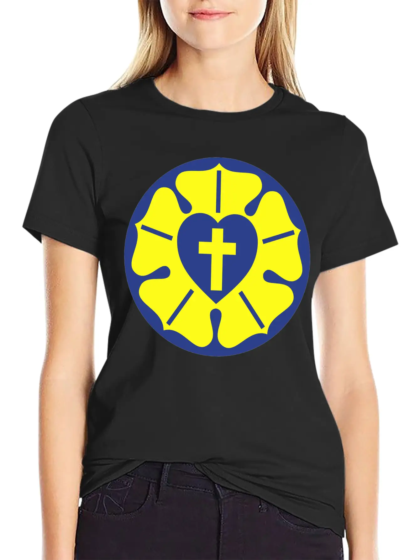 VA051 Luther Rose Stylish Everyday T-Shirt – Unisex Basic Cotton Tee