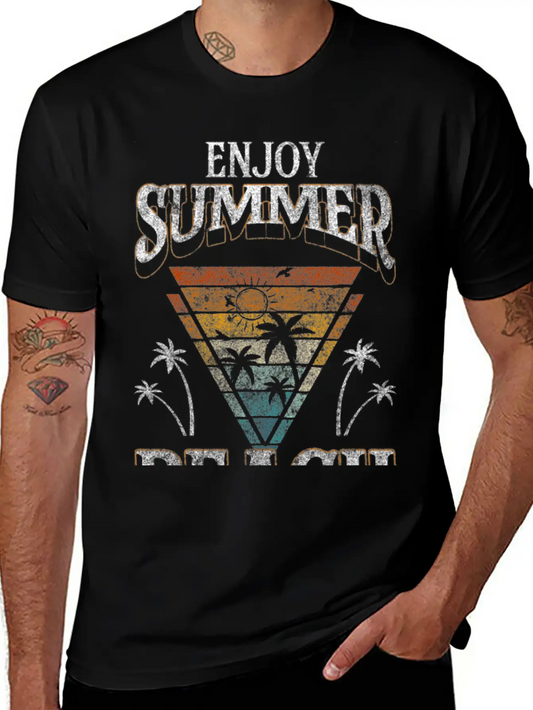 Vacation Traveling Unisex Casual T-Shirt – Clean Design For Daily Comfort