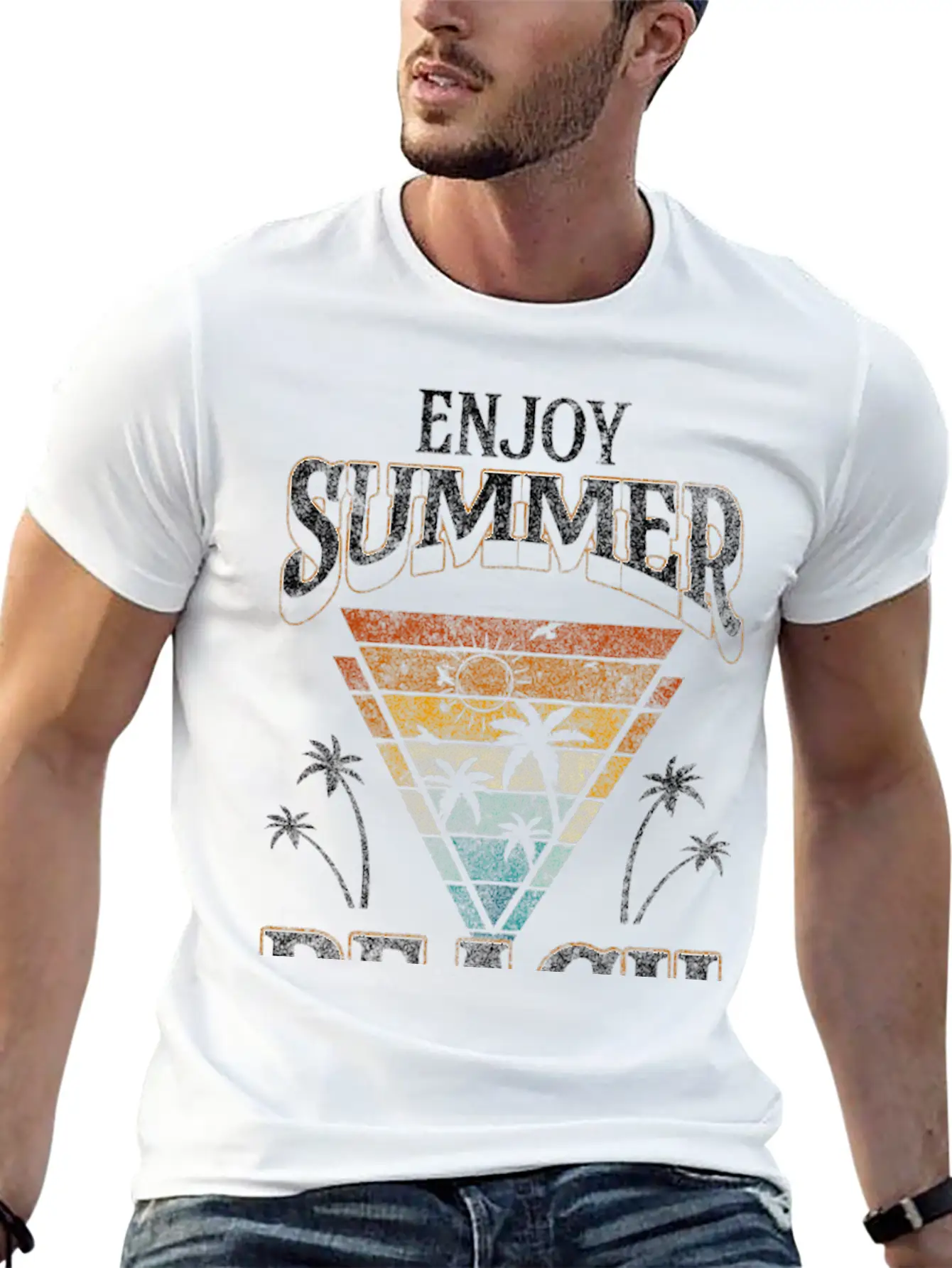 Vacation Traveling Unisex Casual T-Shirt – Clean Design For Daily Comfort