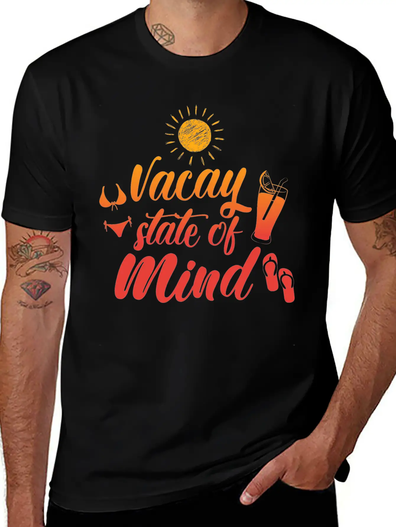 Vacay State Of Mind Stylish Everyday T-Shirt – Unisex Basic Cotton Tee
