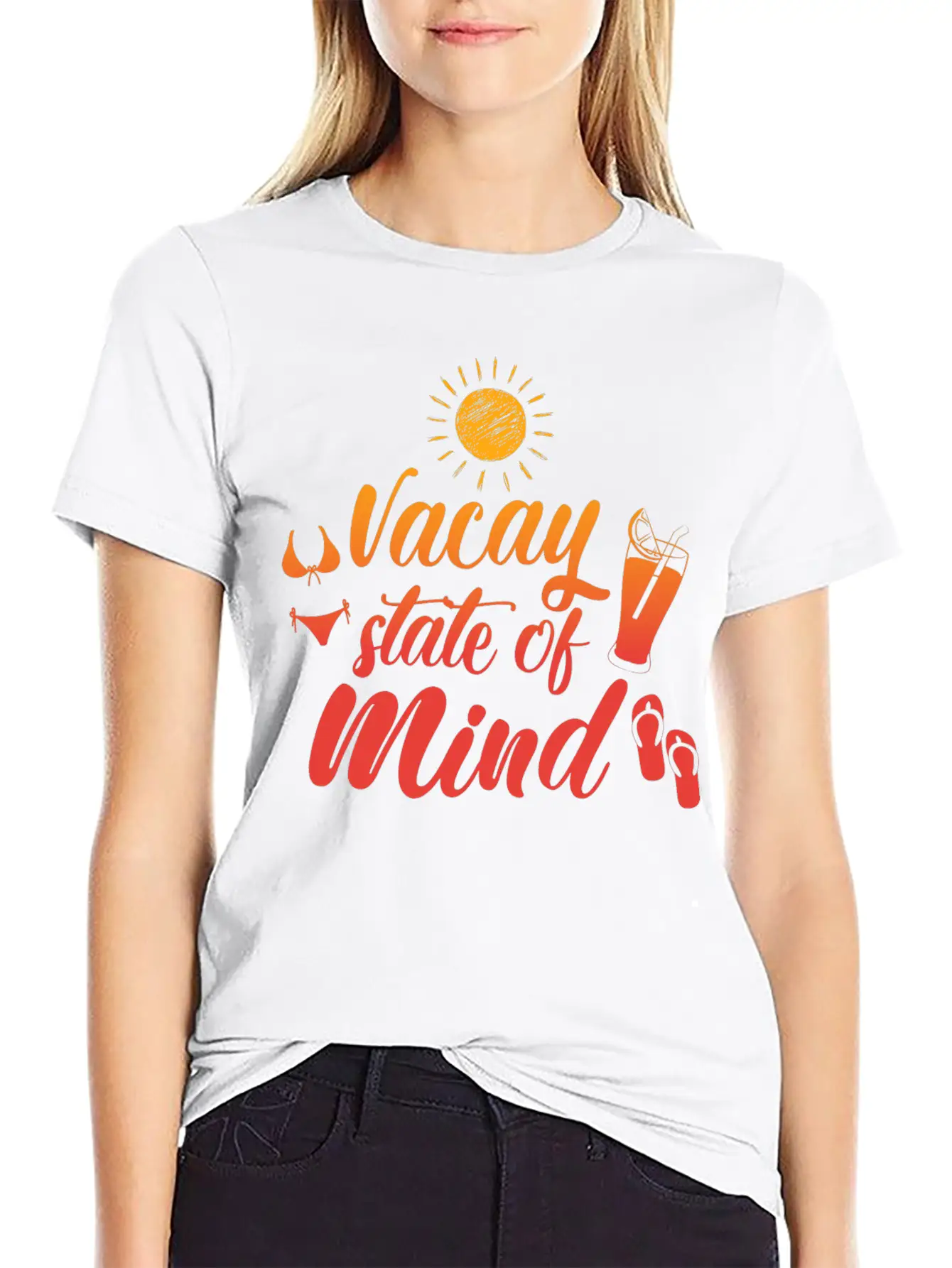 Vacay State Of Mind Stylish Everyday T-Shirt – Unisex Basic Cotton Tee