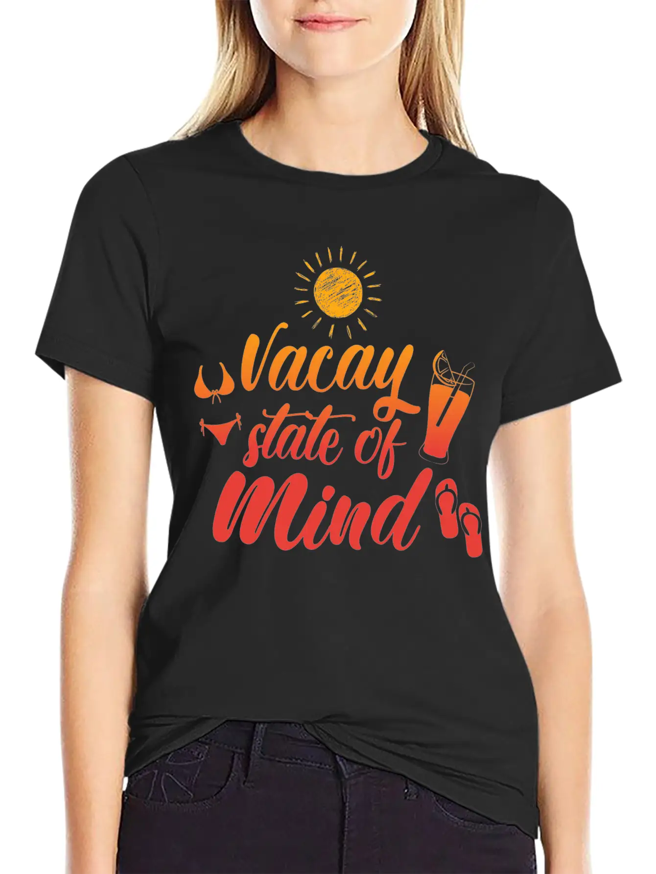 Vacay State Of Mind Stylish Everyday T-Shirt – Unisex Basic Cotton Tee