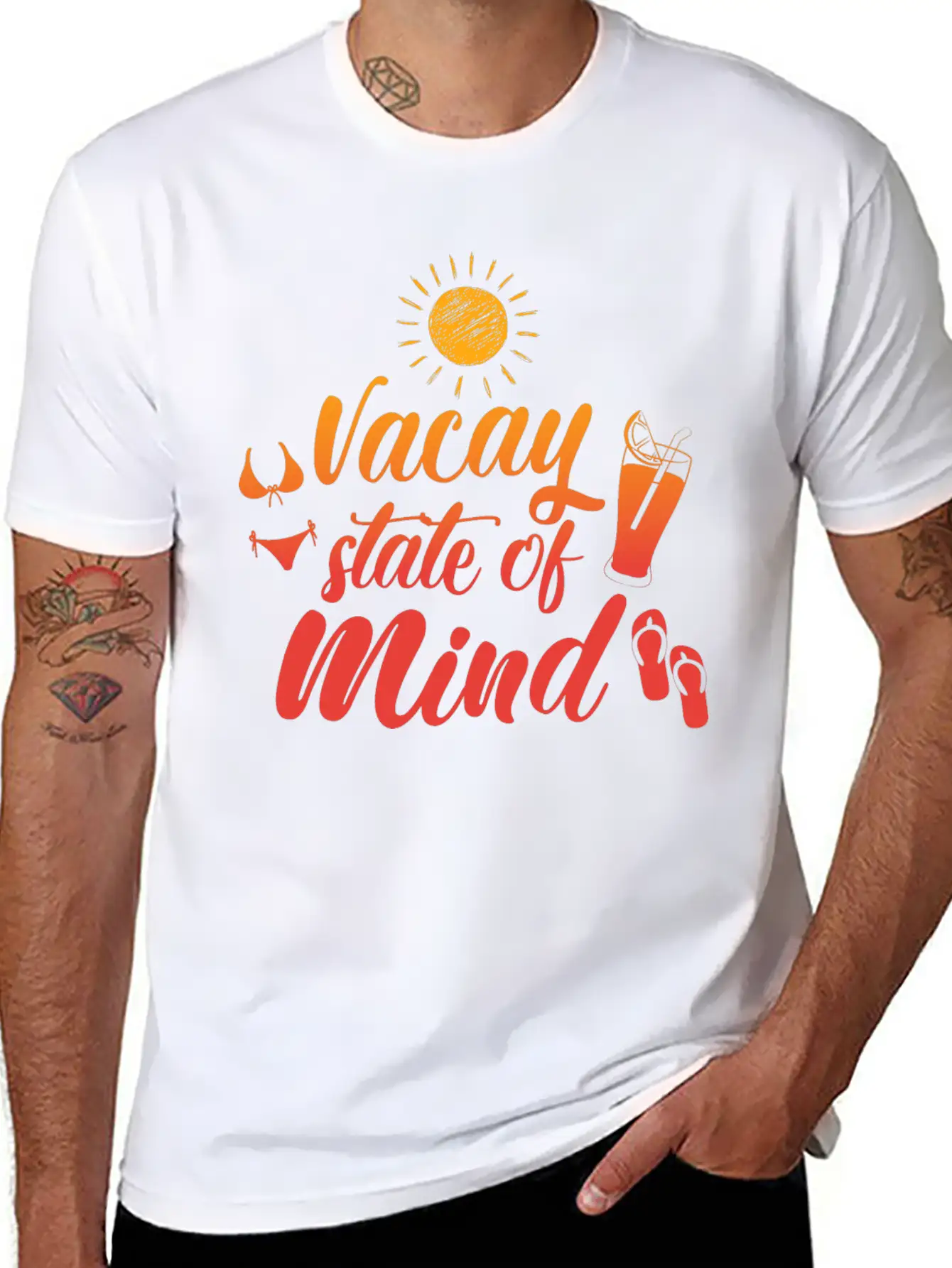Vacay State Of Mind Stylish Everyday T-Shirt – Unisex Basic Cotton Tee