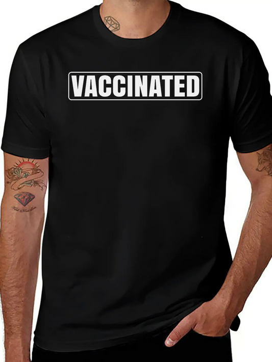 Vaccinated T-shirts: I Identify As Vaccinated Timeless Short Sleeve Tee – Comfy And Minimalist Design