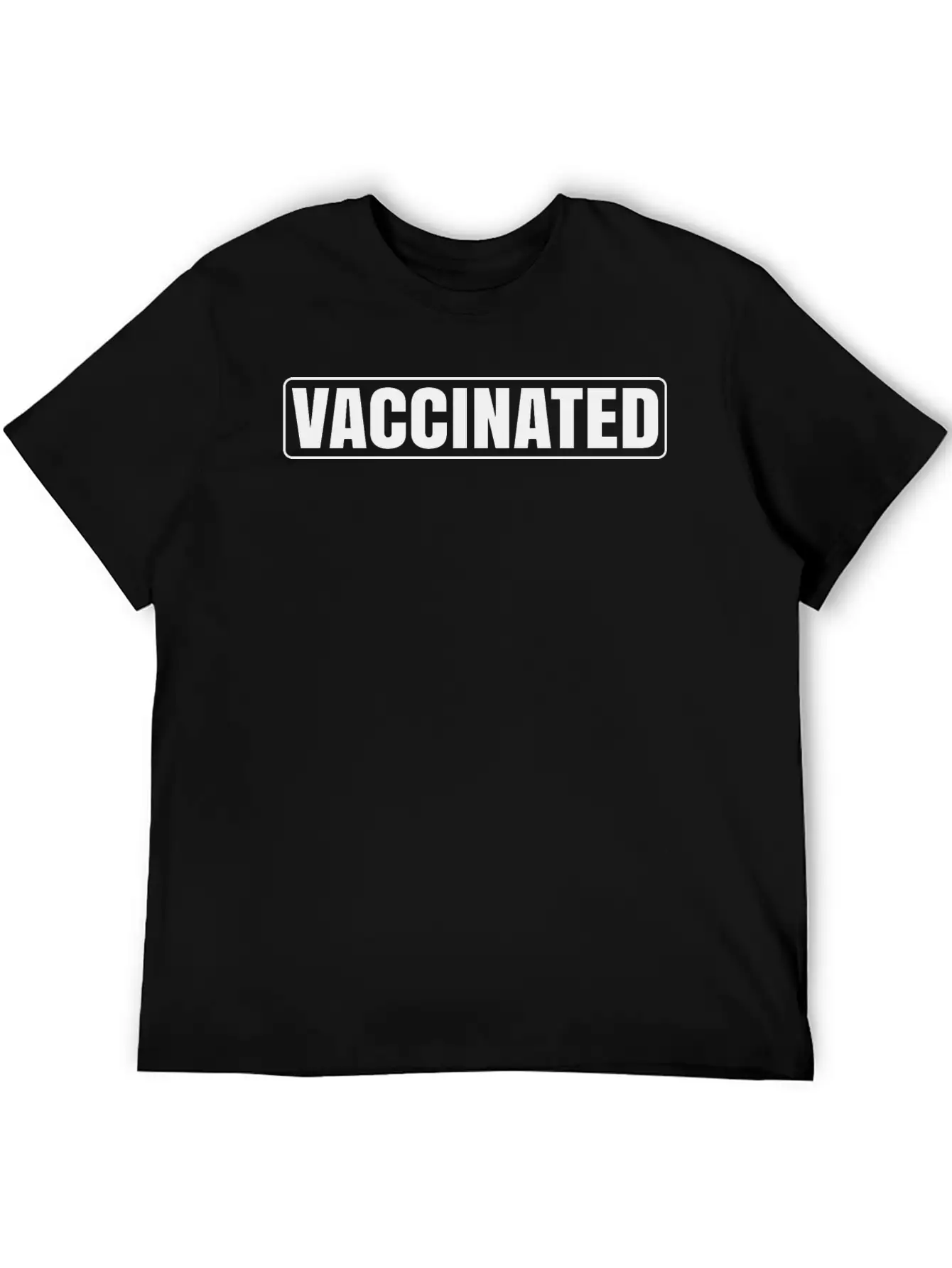 Vaccinated T-shirts: I Identify As Vaccinated Timeless Short Sleeve Tee – Comfy And Minimalist Design