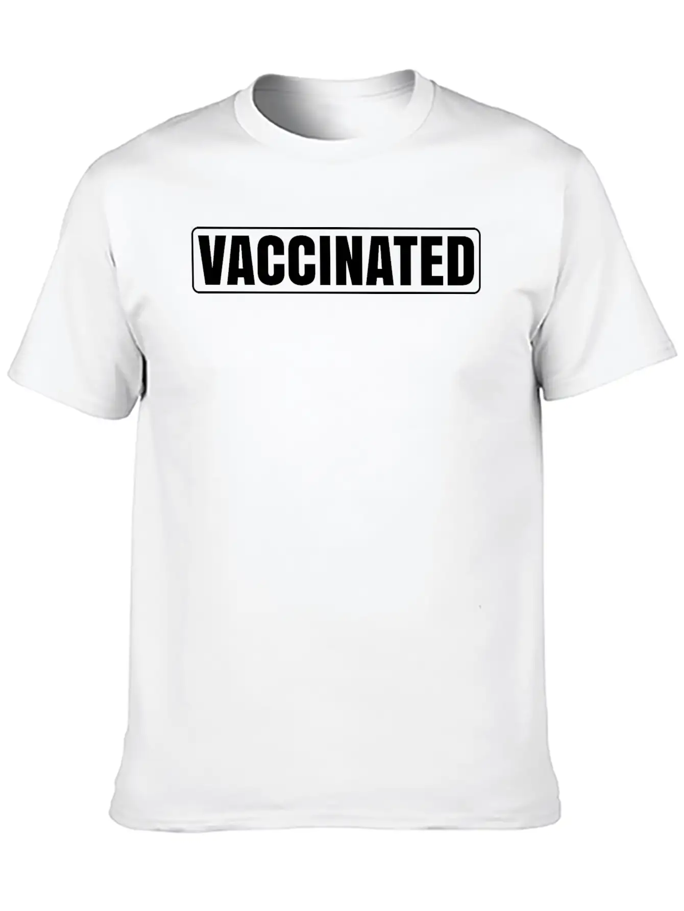 Vaccinated T-shirts: I Identify As Vaccinated Timeless Short Sleeve Tee – Comfy And Minimalist Design