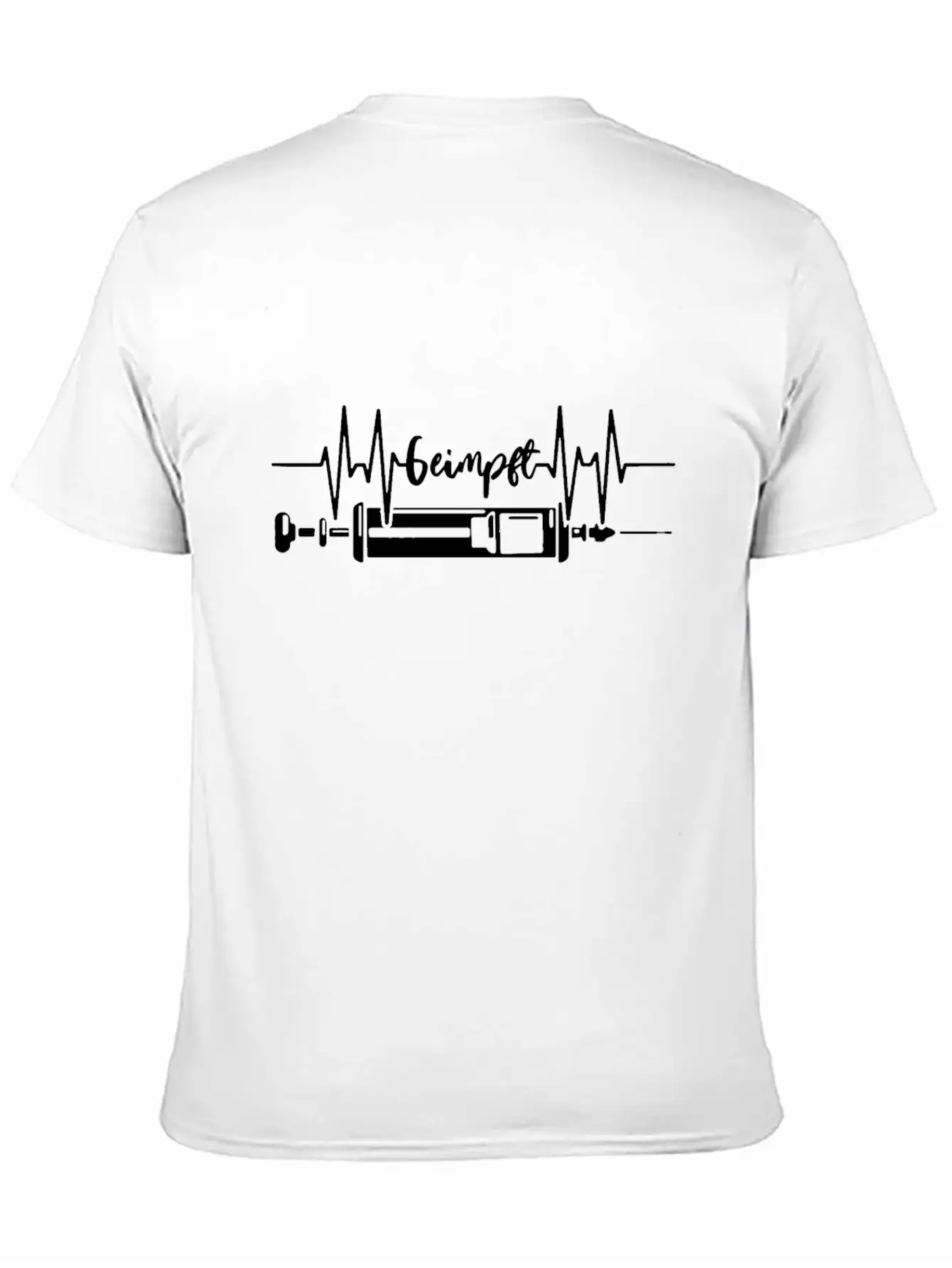 Vaccination 2021 - Being Vaccinated Saves Lives Unisex Short Sleeve Soft Cotton T-Shirt – Casual Everyday Wear
