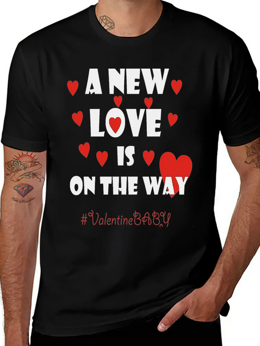 Valentine Baby Shower Shirt Comfortable Minimalist Graphic Tee – Summer Style Essential