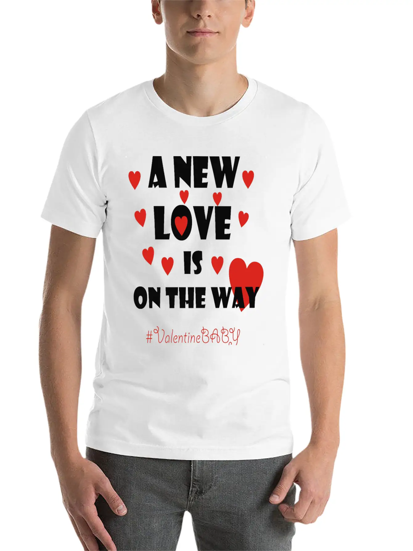 Valentine Baby Shower Shirt Comfortable Minimalist Graphic Tee – Summer Style Essential