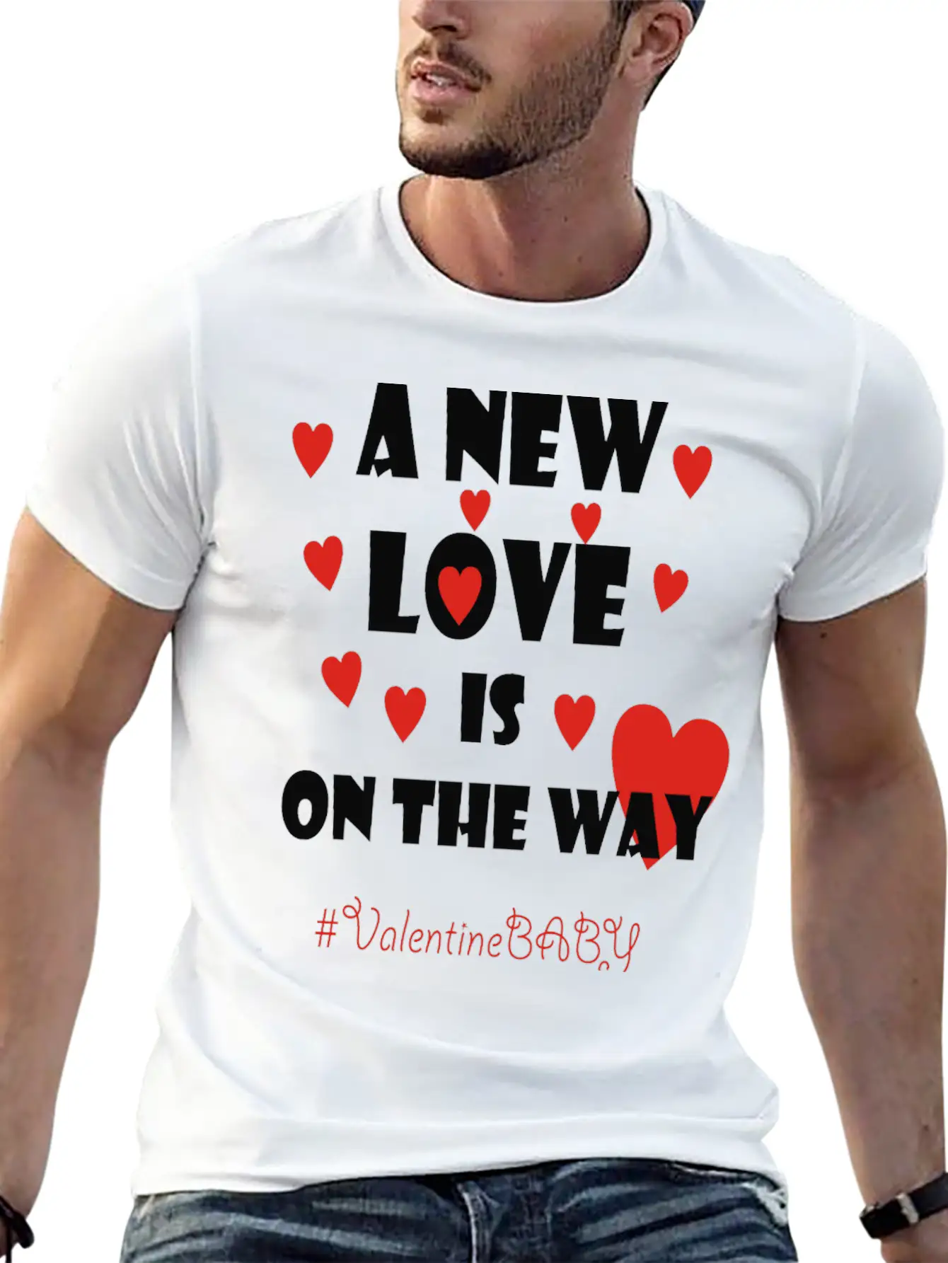 Valentine Baby Shower Shirt Comfortable Minimalist Graphic Tee – Summer Style Essential