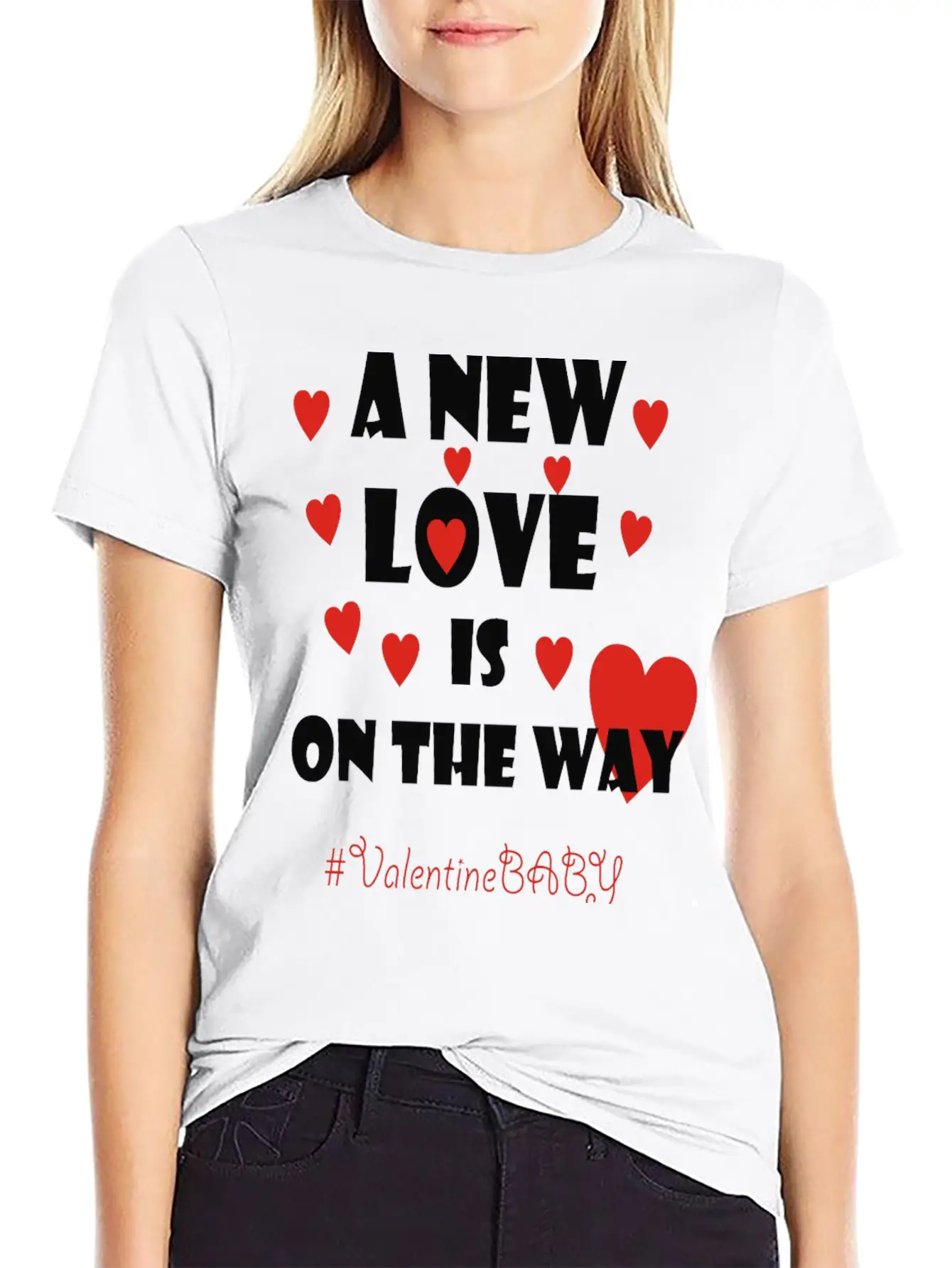 Valentine Baby Shower Shirt Comfortable Minimalist Graphic Tee – Summer Style Essential
