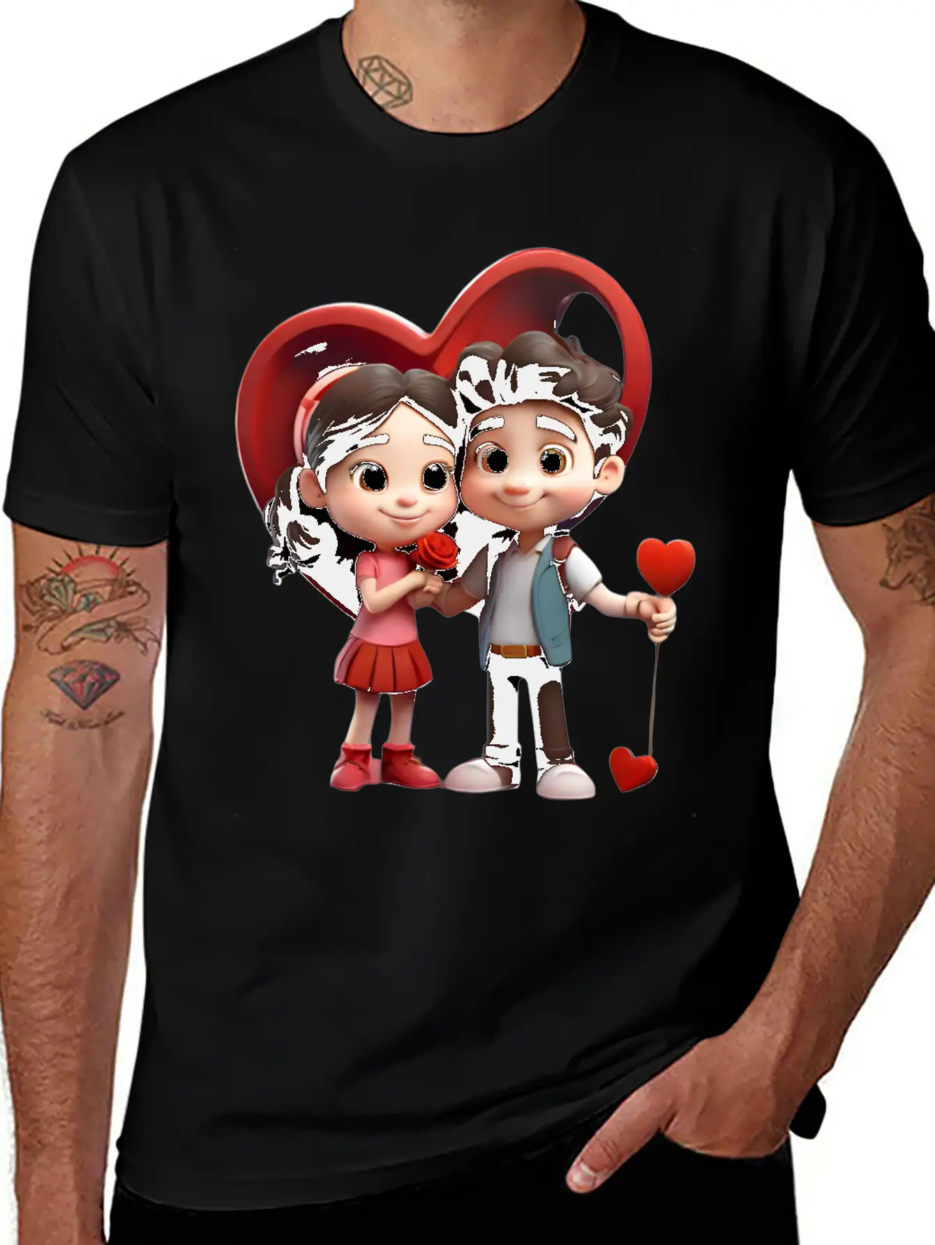 Valentines Day Stylish Everyday T-Shirt – Unisex Basic Cotton Tee
