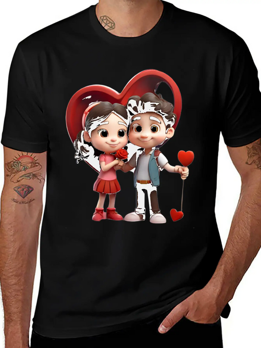 Valentines Day Stylish Everyday T-Shirt – Unisex Basic Cotton Tee