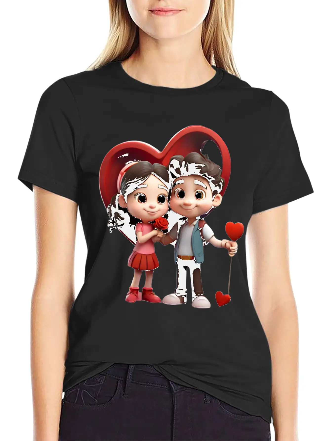 Valentines Day Stylish Everyday T-Shirt – Unisex Basic Cotton Tee
